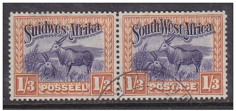 SOUTH WEST AFRICA: 1931 pictorial definitive, 1/3 , Eland, used