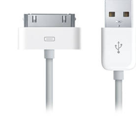Apple USB 30-pin Dock Connector Cable for iPod/iPhone/iPad - 3G/3GS/4G/4S