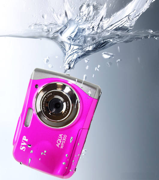 New Underwater Digital Camera 12MP - Pink/Blue