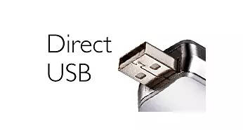 Direct USB for easy file transfers - without cables