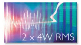 8W RMS total output power 8W RMS
