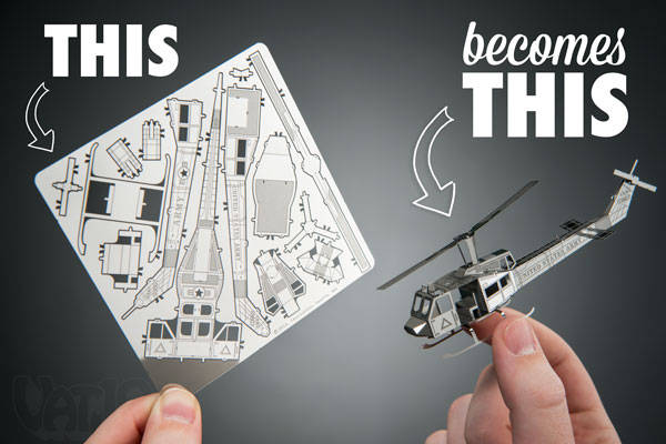 Create complex 3D models from laser cut metal sheets.