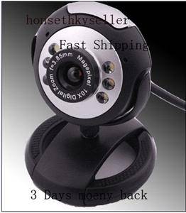 USB 6LED Web Cam Camera Webcam Mic 8.0M 10.M 12.0M PC