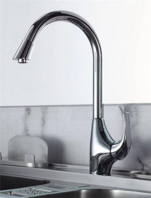 Modern Single Lever Kitchen Sinks Mixer Taps Swan Neck Swivel Spout Chrome New