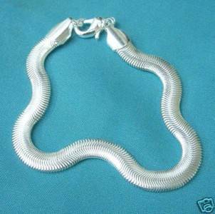 925 Silver 6MM Herringbone Bracelet