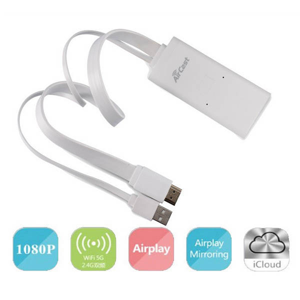 X6 Aircast Airplay Wireless 5G Wifi Display Receiver Miracast HDMI TV Dongle