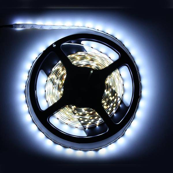 5M White 3528 SMD LED Strip Light Non-Waterproof 12V DC 300 LED