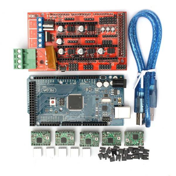 3D Printer RAMPS 1.4 Controller + MEGA2560 R3 + A4988 With Heat Sink Kit