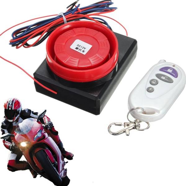 12V Remote Control Motorcycle Security Vibration Sensor Alarm System