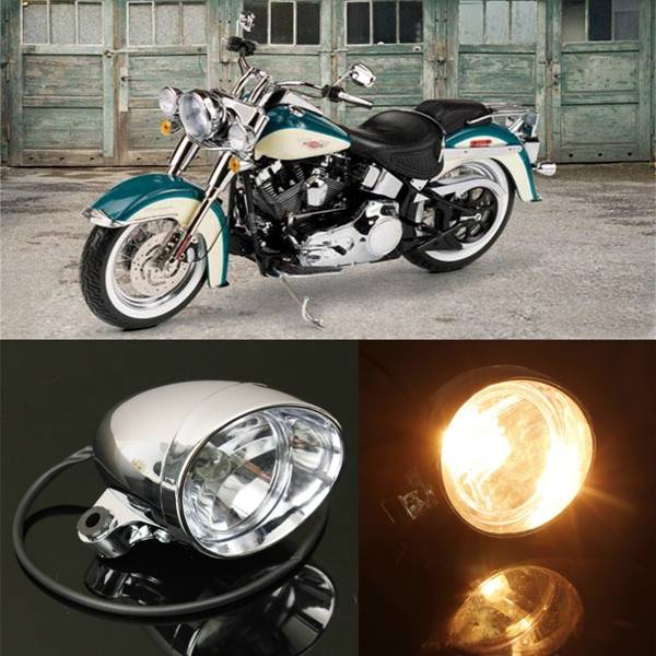 Motorcycle Front Headlight Lamp For Harley Honda Yamaha Suzuki Kawasaki