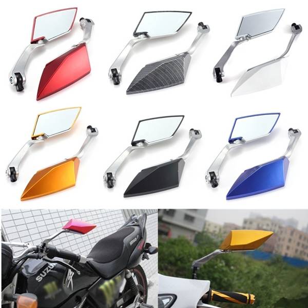 8mm 10mm Universal Motorcycle Rearview Rear View Side Mirrors