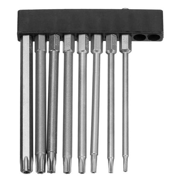 8pcs T8-T40 100mm Magnetic Torx Screwdriver Bits