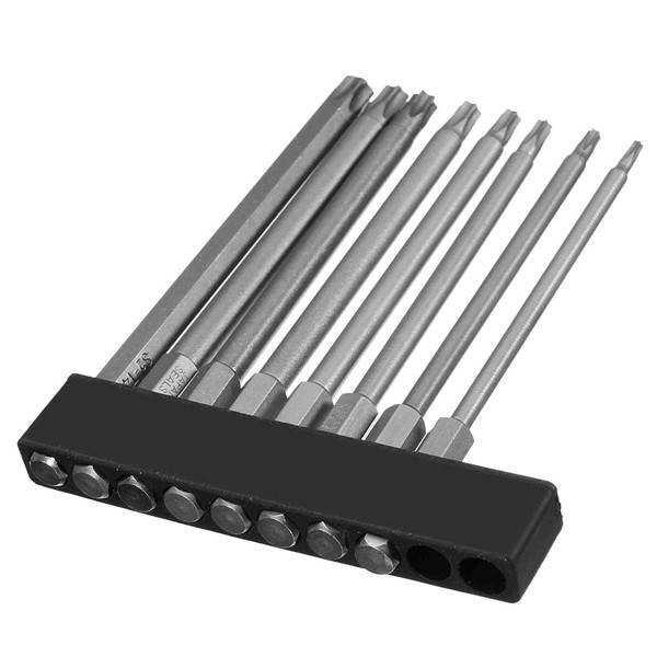 8pcs T8-T40 100mm Magnetic Torx Screwdriver Bits