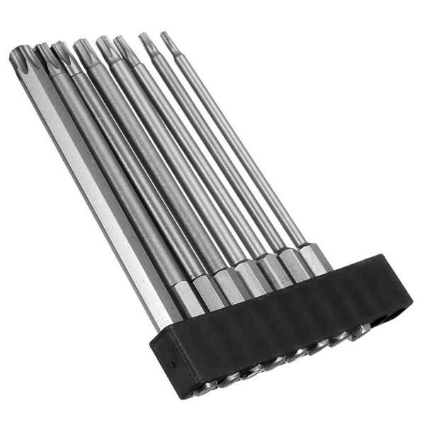 8pcs T8-T40 100mm Magnetic Torx Screwdriver Bits