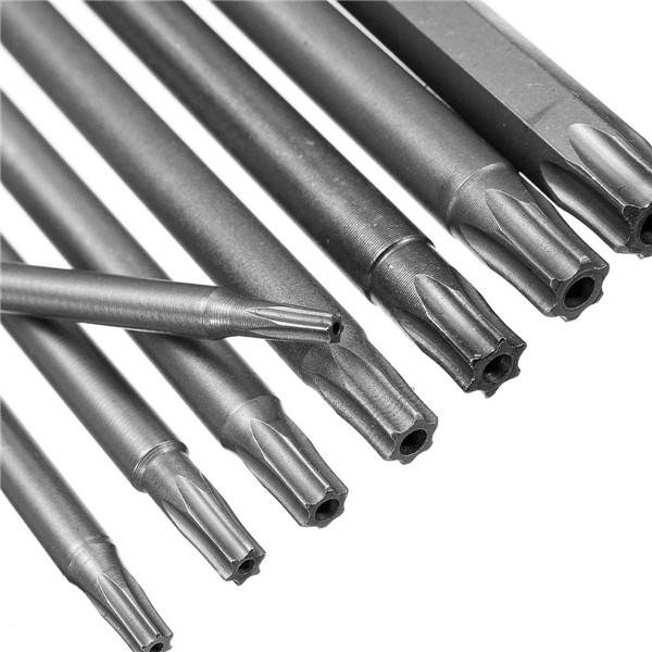 8pcs T8-T40 100mm Magnetic Torx Screwdriver Bits