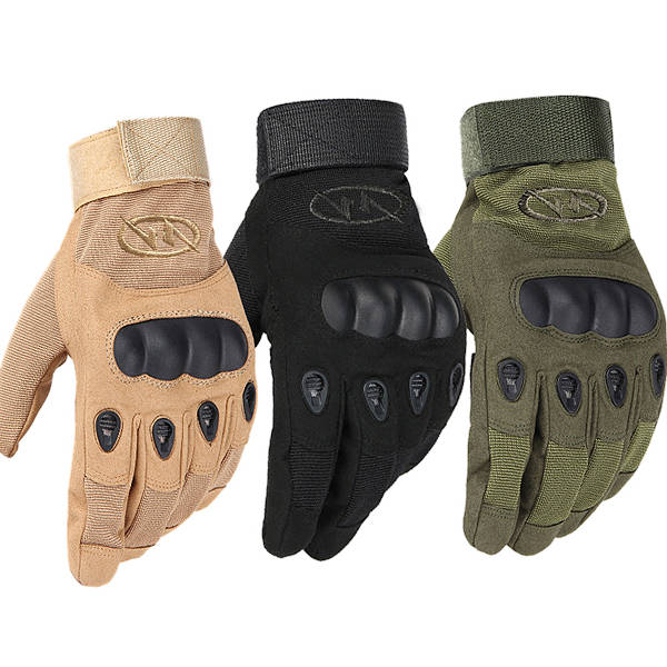 Men Outdoor Tactical Gloves Microfiber Military Antiskid Hunting Knuckle Full Finger Gloves