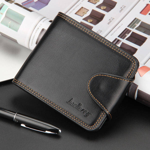Men Wallet, Business Casual Zipper, Short Card Holder Wallet