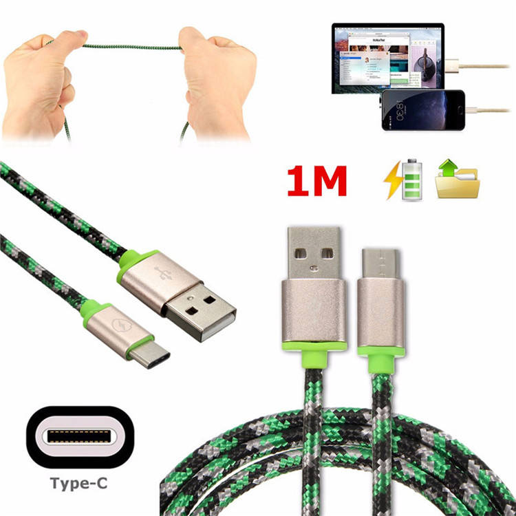 1M 3.3FT Type C Cable Male To USB 2.0 A Male USB 3.1 Data Sync Charger Cord For MacBook OnePlus 2