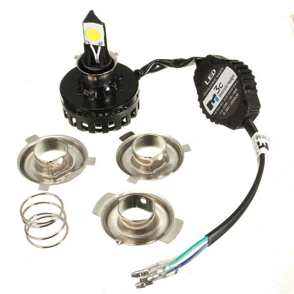 6-36V 12-18W 6000K LED H4 H6 BA20D Motorcycle Headlight High Low Conversion Kit Bulb