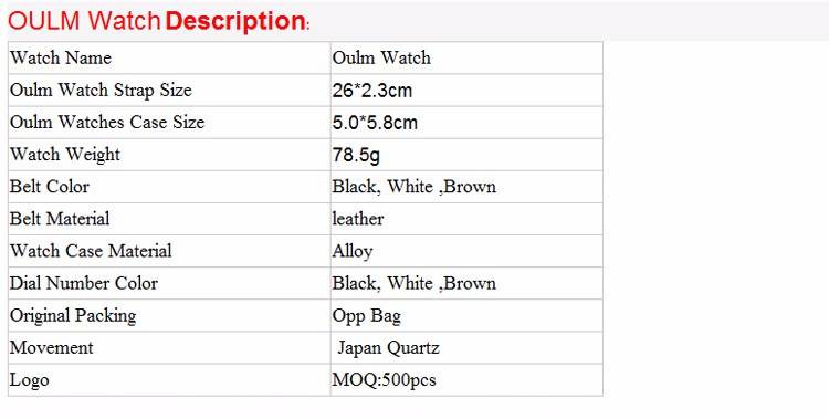 OULM Men Watch