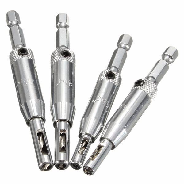 Door Hinge Woodworking Hole Saw Drill Hex Shaped Positioning Drilling Tool Core Drill Bit