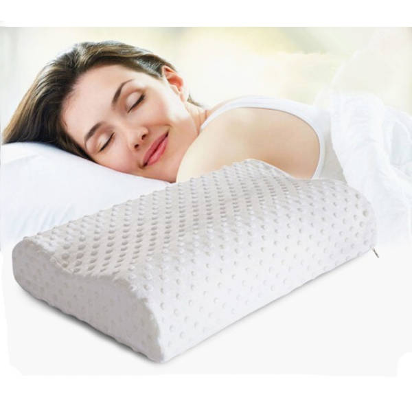 Washable White Slow Rebound Memory Foam Pillow Neck Soft Cervical Healthcare Pillows