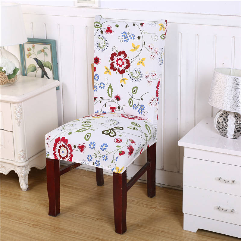 Honana Removable Fashion Dining Chair Cover Protector Seat Covering Hotel Ceremony Dining Room Decor