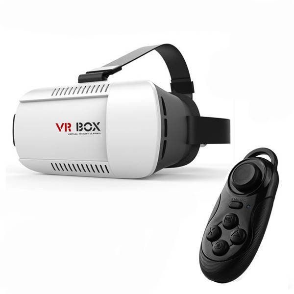 VR BOX Google Cardboard Virtual Reality 3D Glasses With Bluetooth Remote Control
