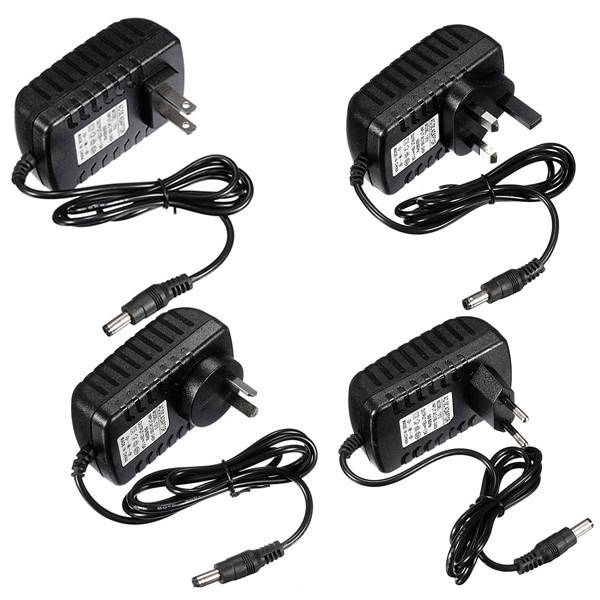 5.5 x 2.5mm Jack AC 100-240V DC 12V 1.5A 18W Power Adapter Supply AU/EU/US/UK Plug