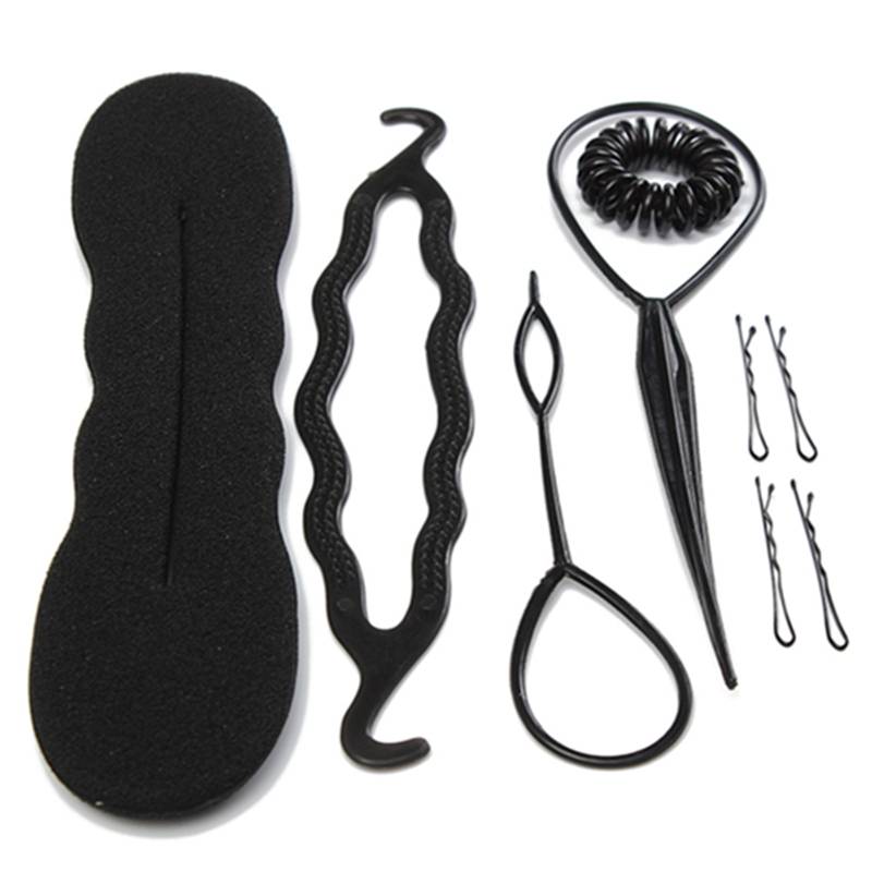 Elastic Band Twist Clips Braid Styling Hairpins Accessory Tools Set