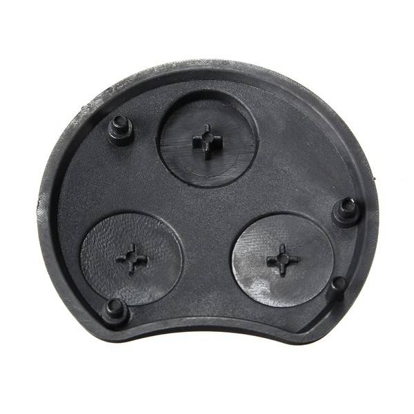 3 Button Black Rubber Pad Replacement Remote Key FOB for Smart Fortwo Forfour