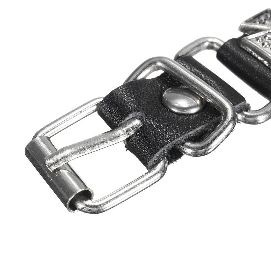 Punk Cross Retro Leather Men Women Bracelet Jewelry Accessories