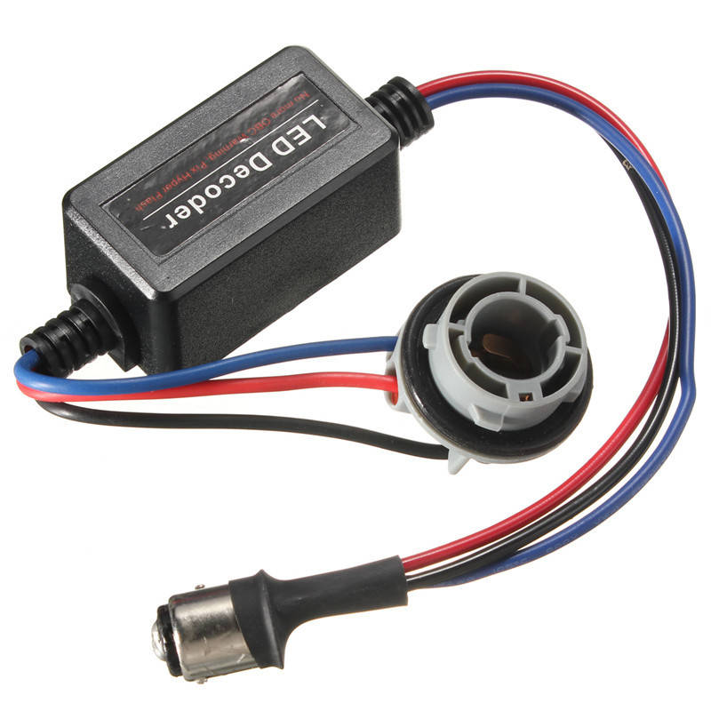 1157 LED Decoder Light Bulb Warning Decoder Load Resistor Socket