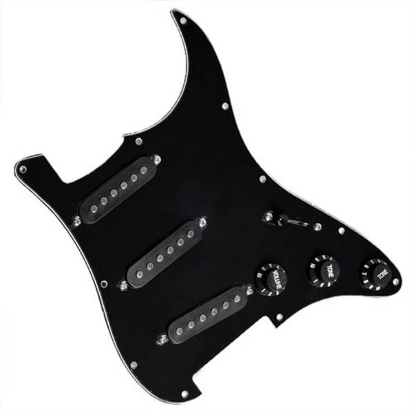 Guitar Loaded Pickguard Wired Plate For Guitar Black