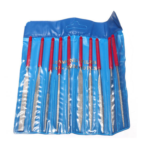 10pcs Diamond File Needle Handle Files Abrasive Tool
