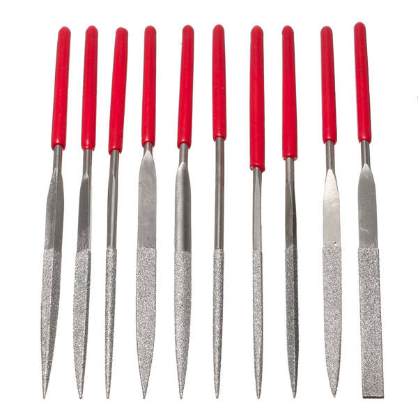 10pcs Diamond File Needle Handle Files Abrasive Tool
