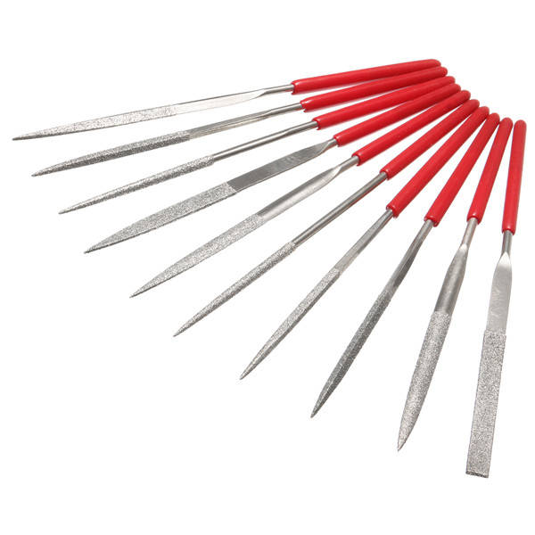 10pcs Diamond File Needle Handle Files Abrasive Tool