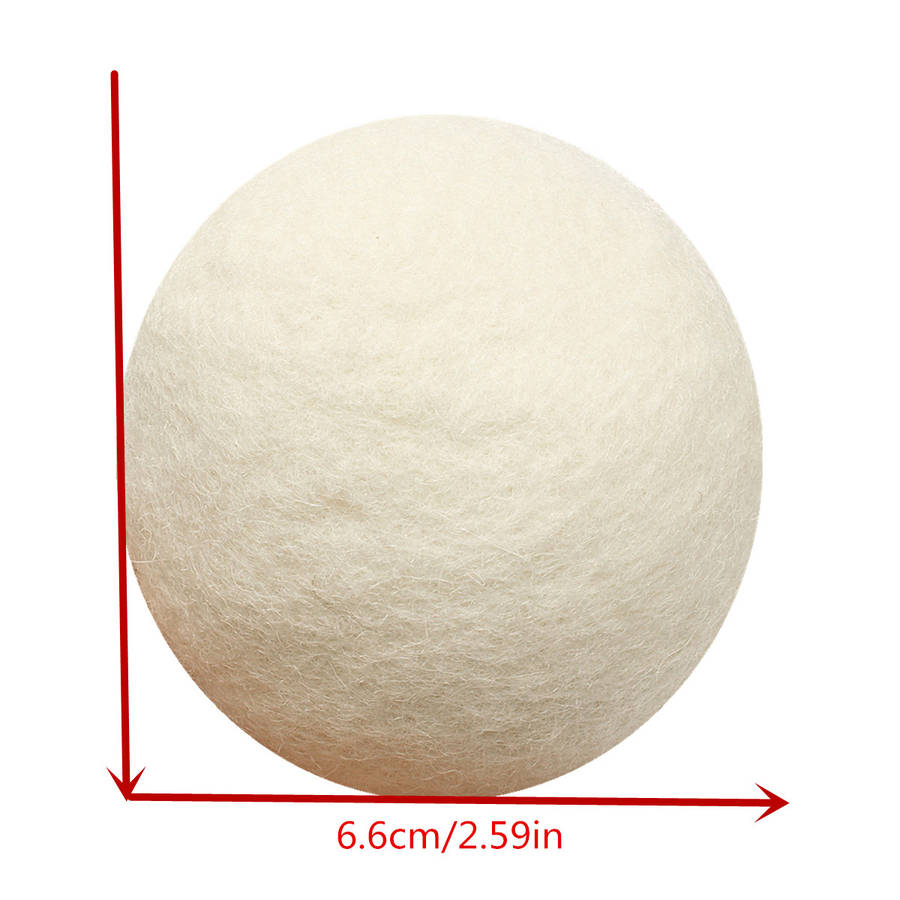 8pcs XL Wool Dryer Ball Reusable Natrual Fabric Softener Balls for Clothes Drying Machine