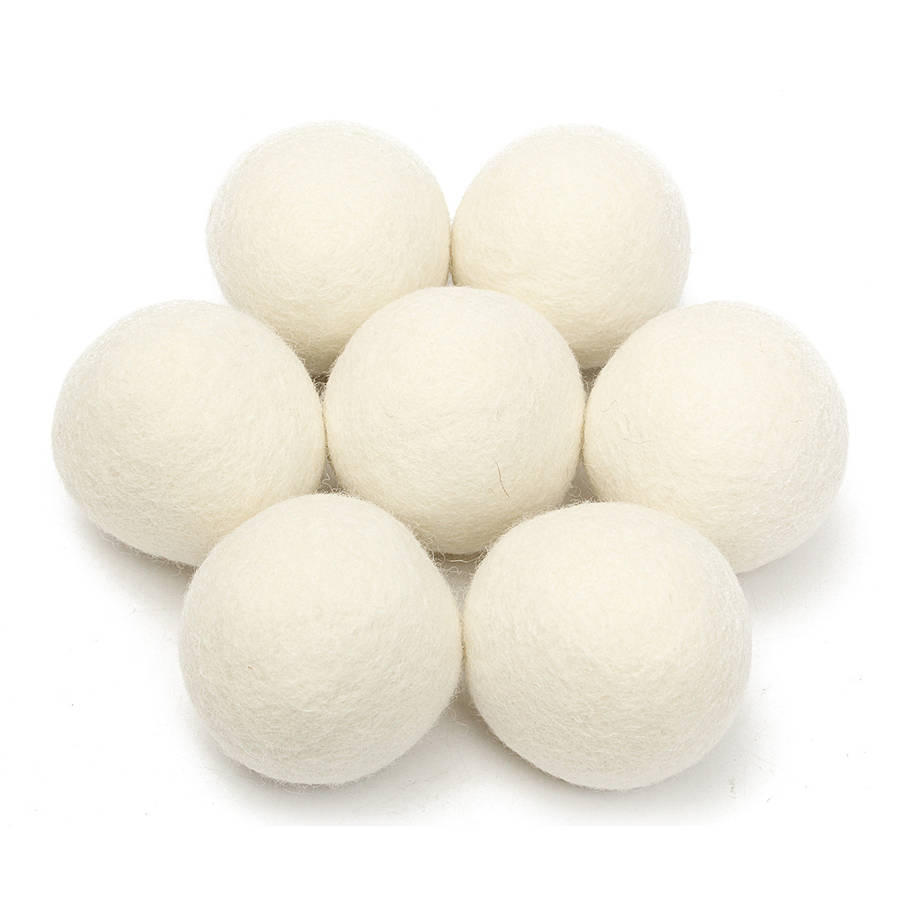 8pcs XL Wool Dryer Ball Reusable Natrual Fabric Softener Balls for Clothes Drying Machine