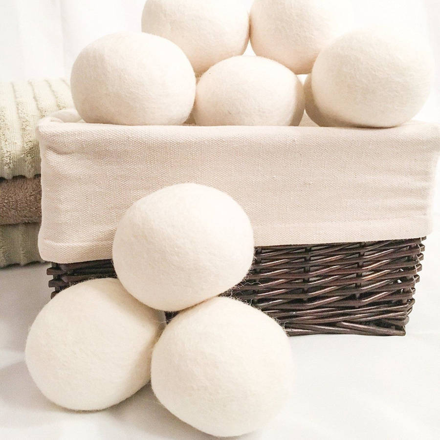 8pcs XL Wool Dryer Ball Reusable Natrual Fabric Softener Balls for Clothes Drying Machine