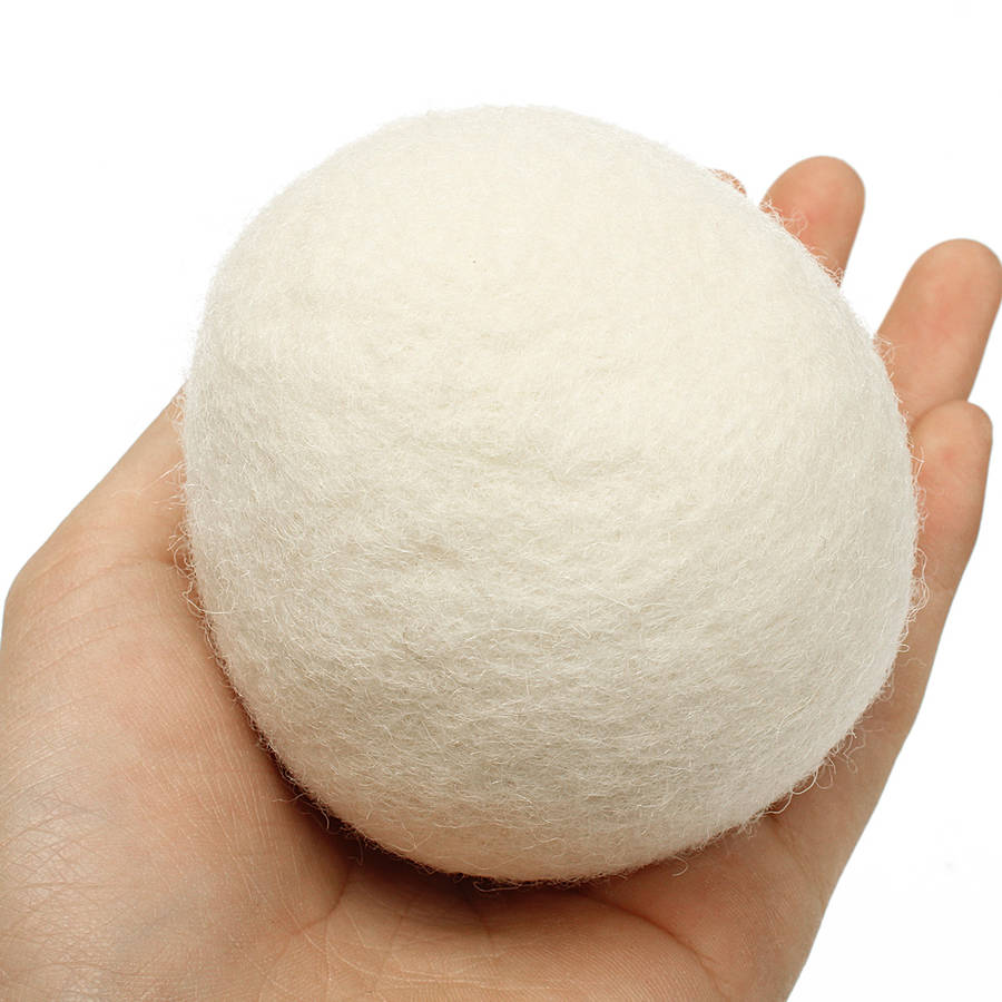 8pcs XL Wool Dryer Ball Reusable Natrual Fabric Softener Balls for Clothes Drying Machine