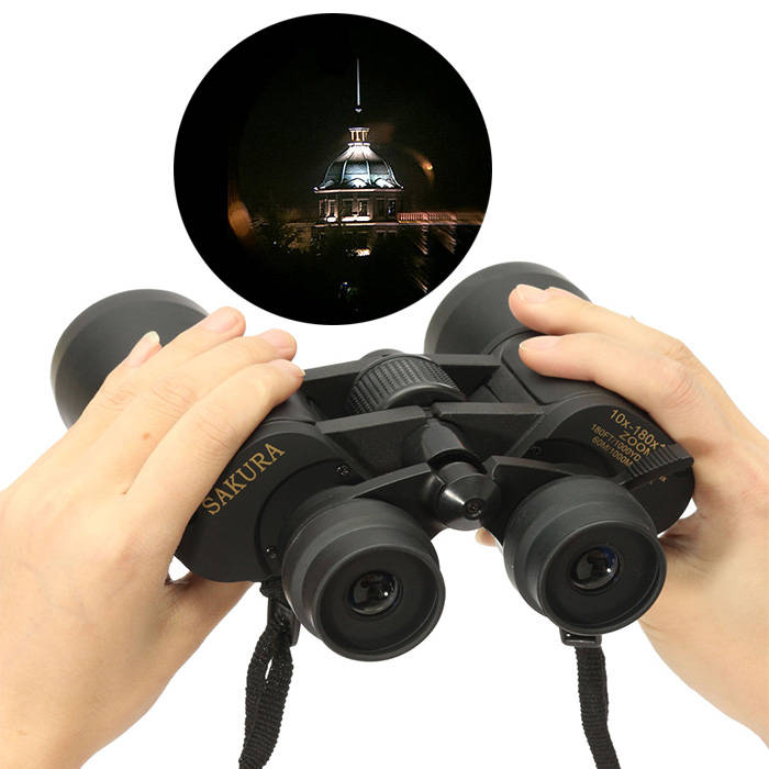 IPRee Outdoor 10-180x100 Zoom Focusing Binocular Day Night Vision Optic HD Telescope Eyepiece
