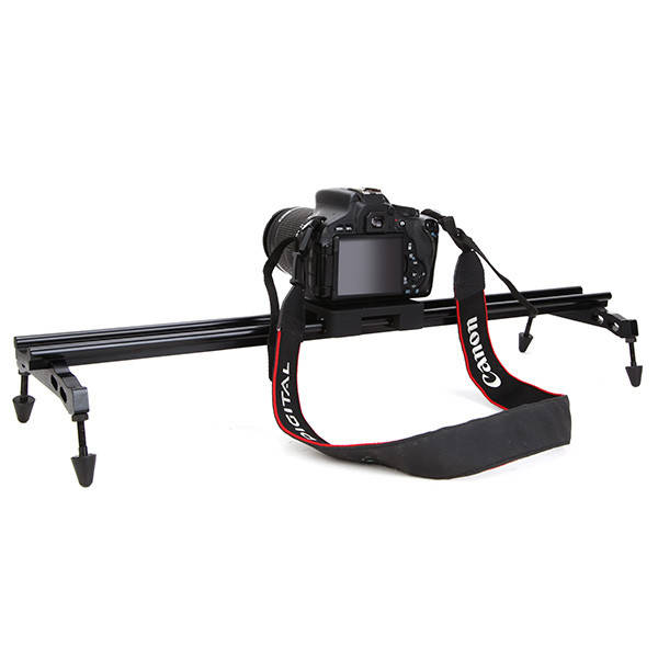 Commlite Portable 60cm 24 Inch Sliding-pad Video Track Slider Stabilizer System For DSLR Camera