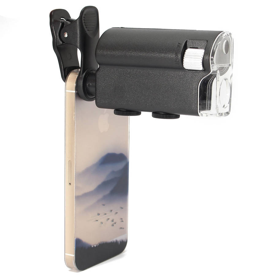 Universal 60X-100X Zoom Optical Lens Microscope Magnifier For Camera iPhone Samsung HTC