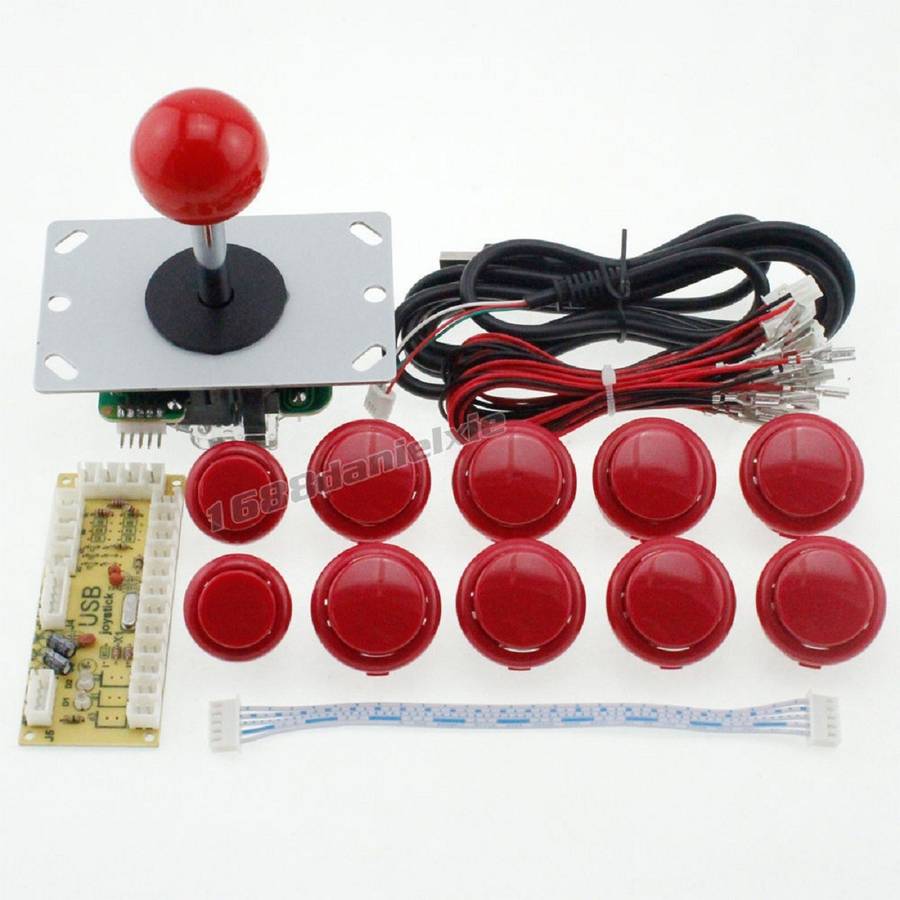 Game DIY Arcade Set Kits Replacement Parts USB Encoder to PC Joystick and Buttons