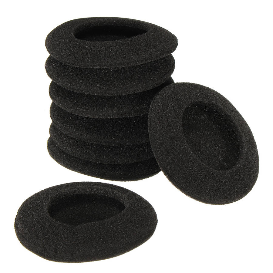 4 Pairs 60mm 2.35 Inch Headset Headphone Earphone Soft Foam Sponge Ear Pads Cover