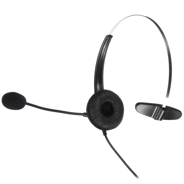 Telephone Noise Cancelling Microphone RJ11 Connector Headset Office Call Centre