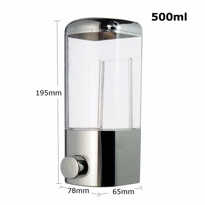Wall Mounted Bathroom Lotion Shampoo Liquid Soap Dispenser