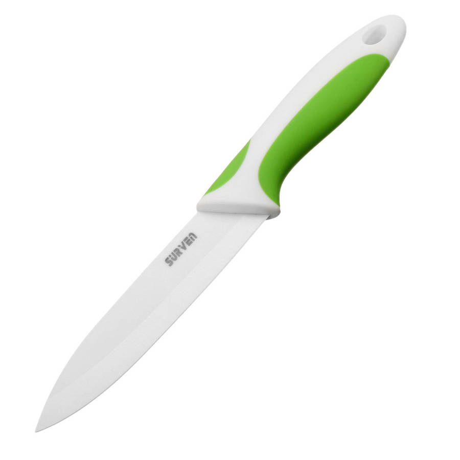 SURVEN 5 Inch Ceramic Knife Paring Fruit Vegetable Utility Chef Ceramic Knife