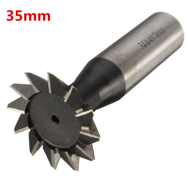 45 Degree 10-35mm HSS Dovetail Cutter